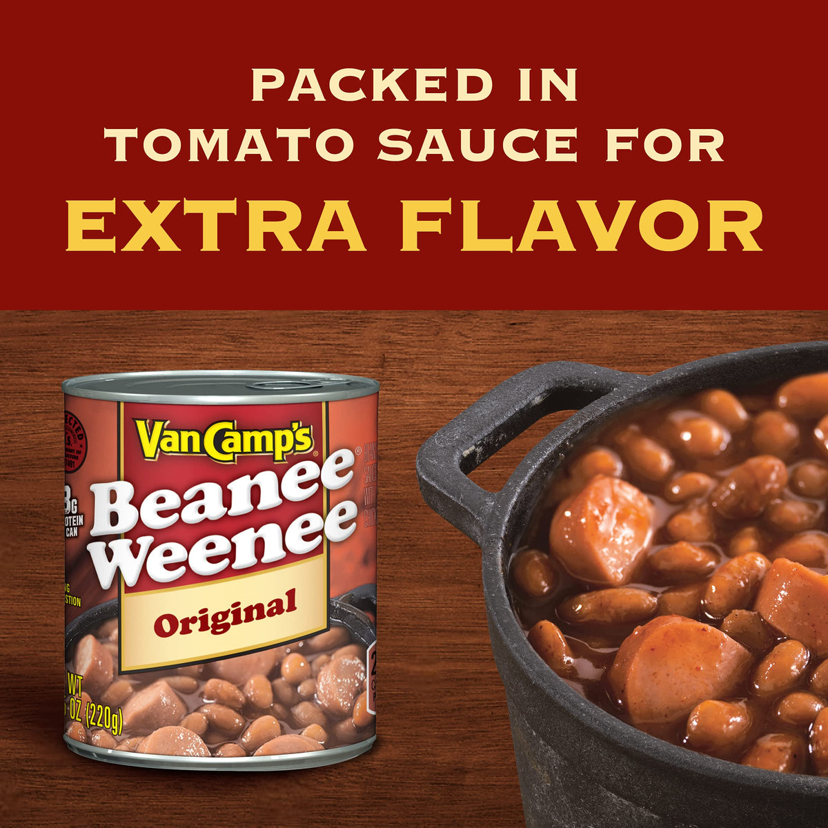 Van Camp'S Original Beanee Weenee, Canned Food, 7.75 Oz (5200031118)