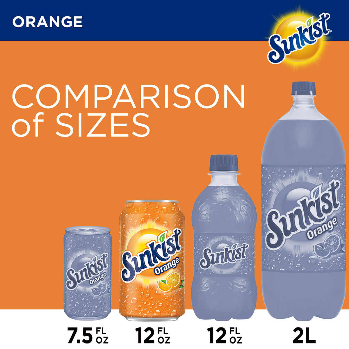 Sunkist Orange Soda  12 Fl Oz (Pack of 12)