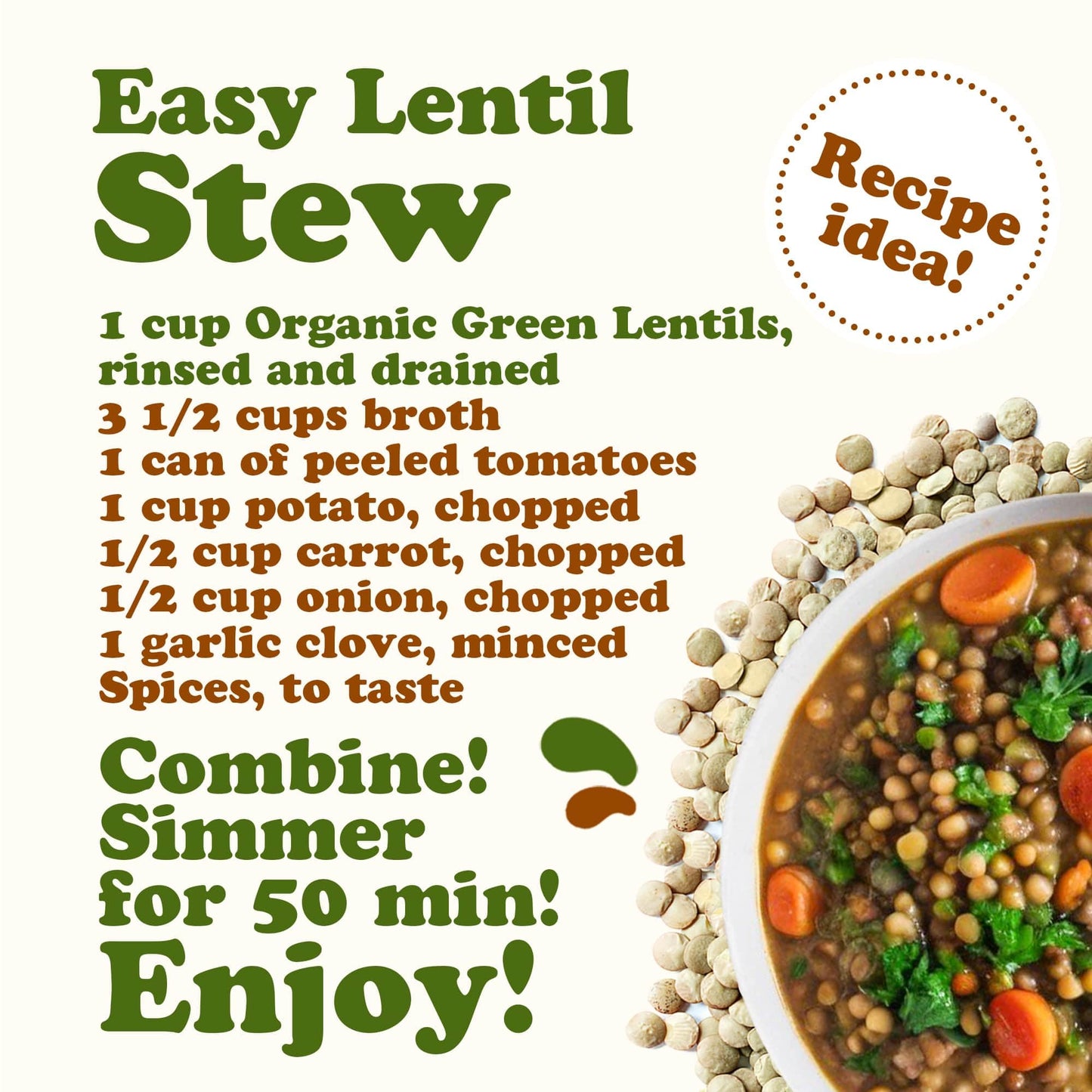 Food To Live Organic Whole Green Lentils, 1 Pound – Non-Gmo, Dried Raw Beans, Sproutable, Vegan, Kosher, High In Folate, Dietary Fiber, Protein, No Soaking Required, For Soups, And Veggie Burgers