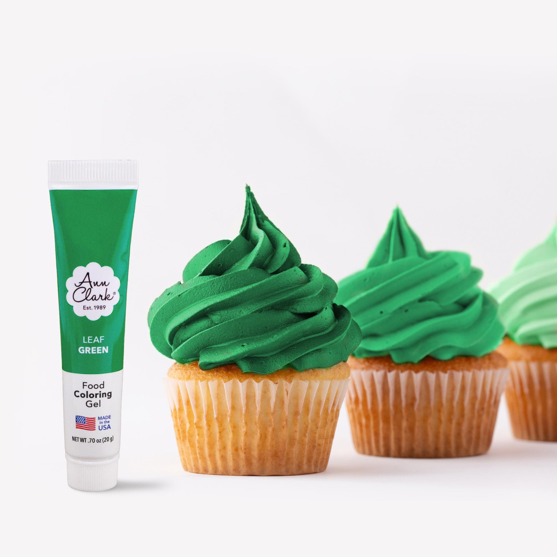 Ann Clark Leaf Green Food Coloring Gel .70 oz. Professional Grade Made in USA