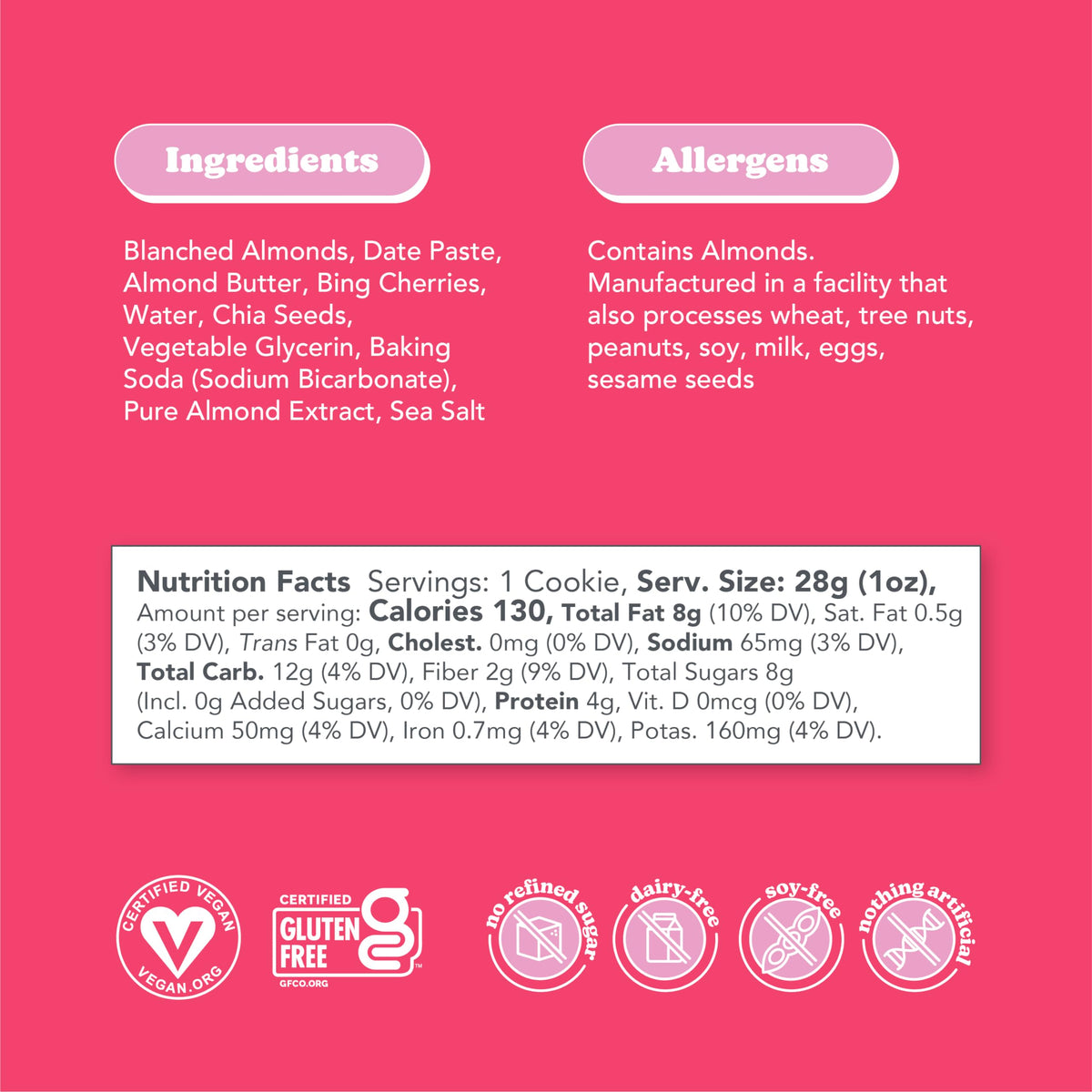 Love + Chew Variety Pack of Gluten Free Vegan Cookies - 16 Count, Soft Baked, Healthy Snacks, 1 Ounce Each