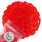 Firstchoicecandy Sweet & Sour Gummy Worms, Multi Flavors And Solid Colors (1 Pound, Red Strawberry)