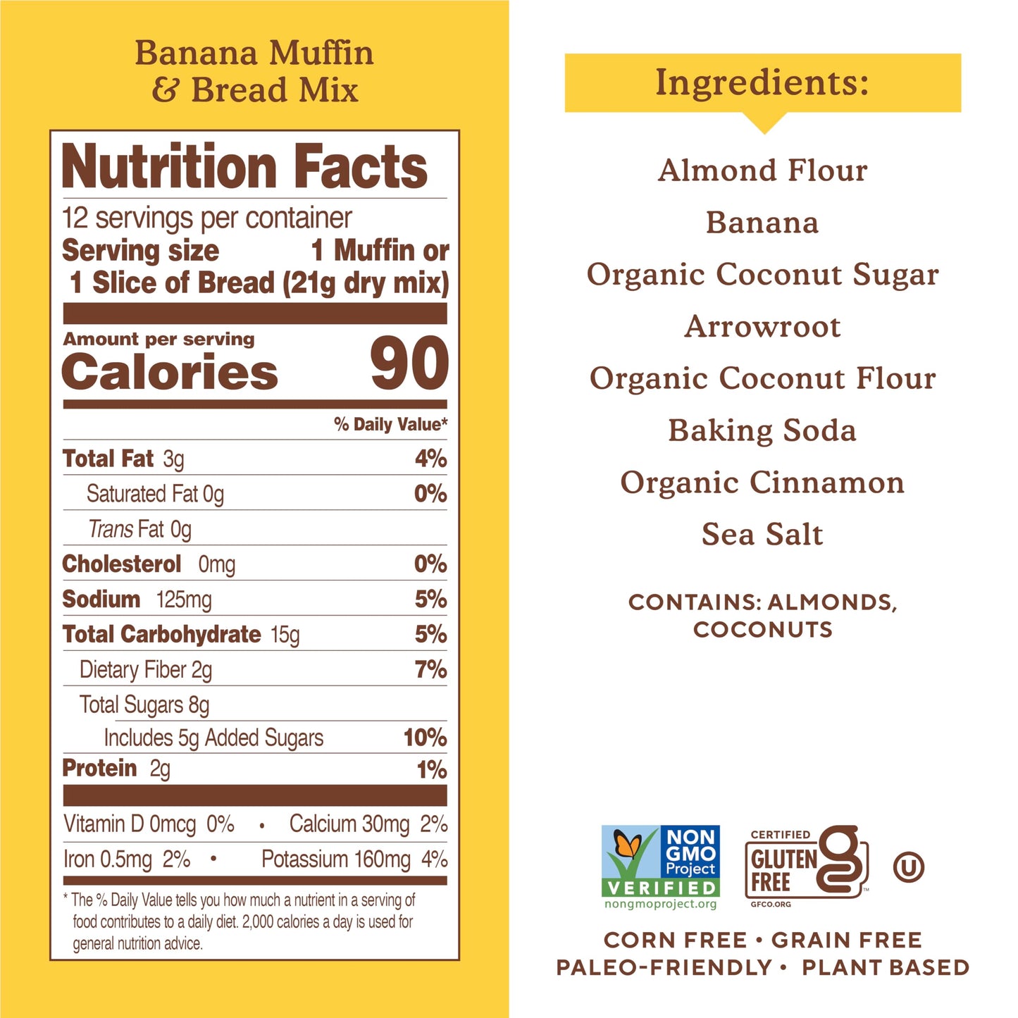 Simple Mills Almond Flour Baking Mix, Banana Muffin & Bread Mix - Gluten Free, Plant Based, Paleo Friendly, 9 Ounce (Pack Of 3)