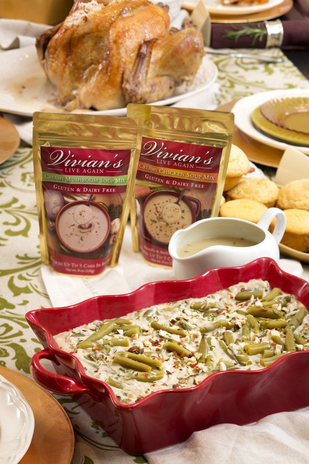 Gluten Free Cream Of Chicken Soup & Gravy Mix- Dairy Free, Shelf Stable, Powdered Mix By Vivian'S Live Again