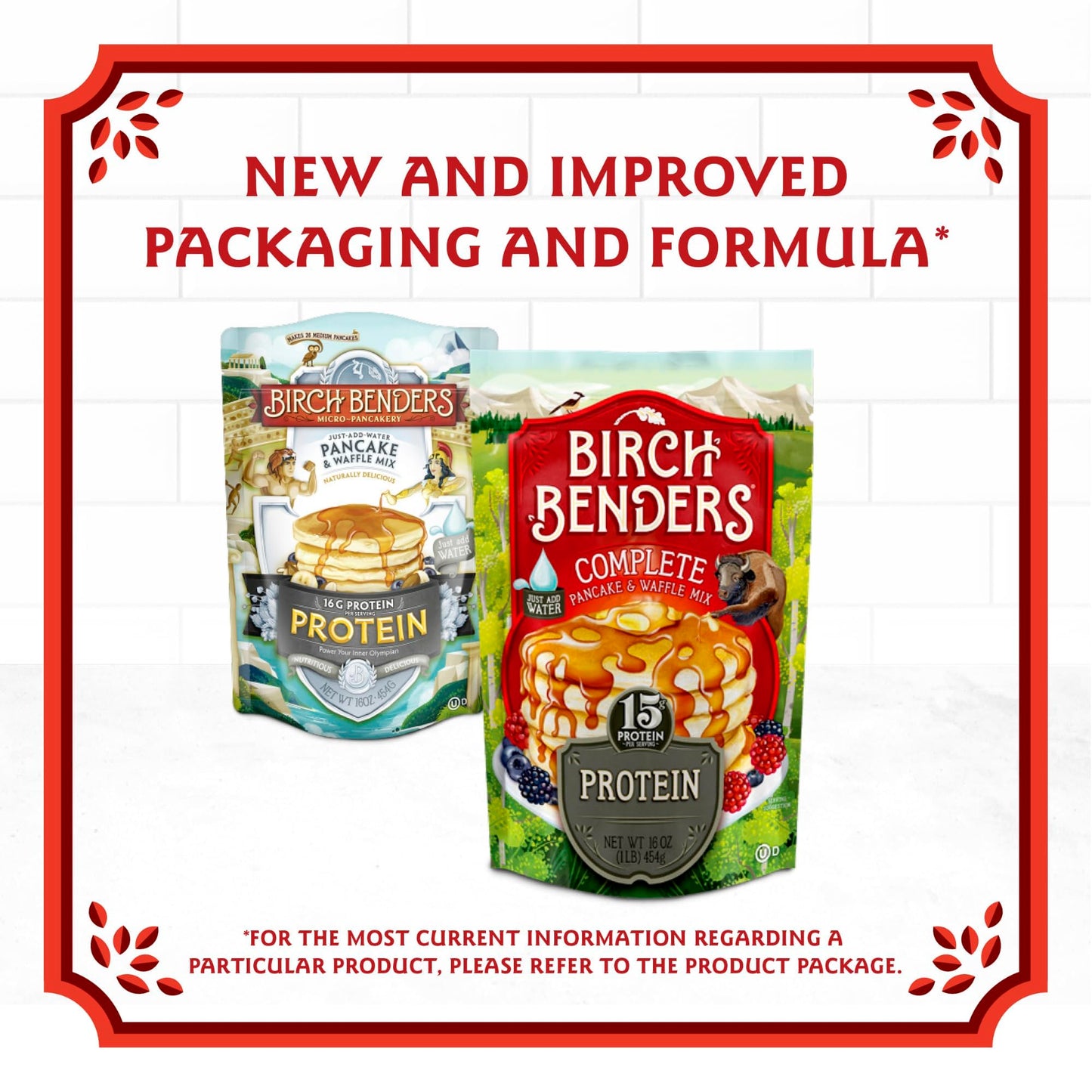 Birch Benders Protein Pancake And Waffle Mix, 16 Ounce (Pack Of 2)
