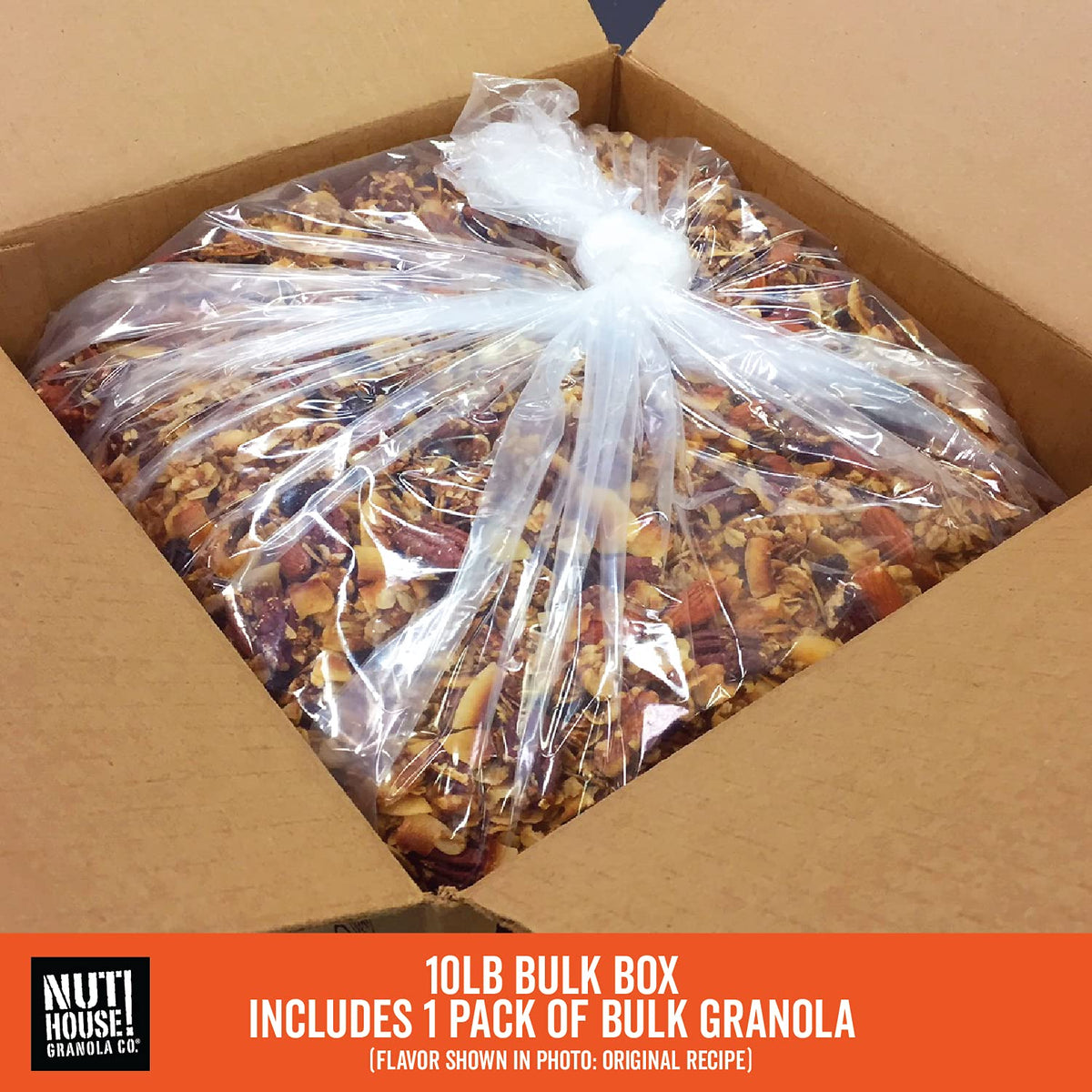 Nuthouse! Granola Company - Premium Apple-Cranberry Granola | Certified Gluten-Free, Non-Gmo, Kosher | Vegan, Soy-Free | 10 Lb.