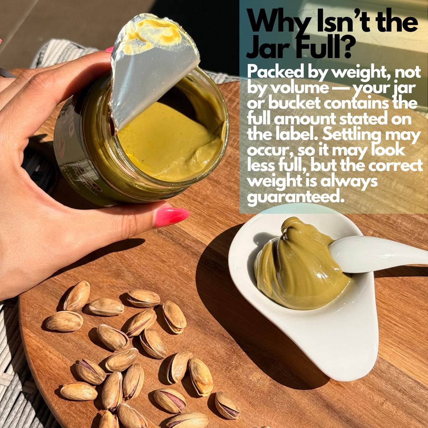 Jatisse Pistachio Cream Spread - 30% Antep Pistachio - 2.2lb / 1kg - No Palm Oil - Ideal for Pastries & Breakfast