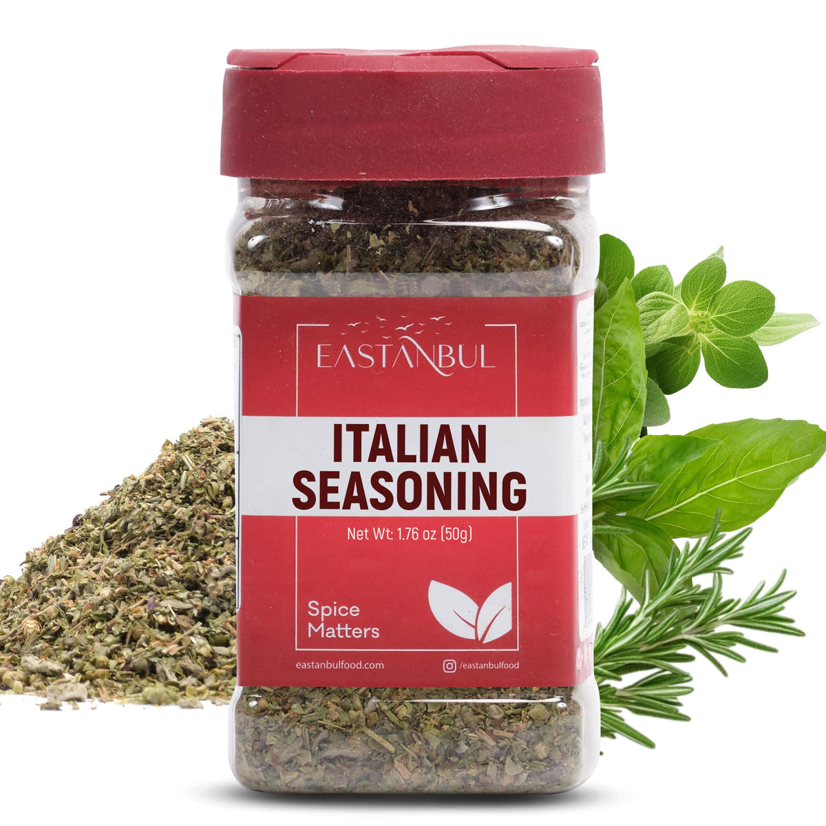 Eastanbul Italian Seasoning, 1.76oz, Italian Seasoning Blend, Herbs Mix, Spices Medley, Gourmet Spice, Dry Dressing Mix, Perfect