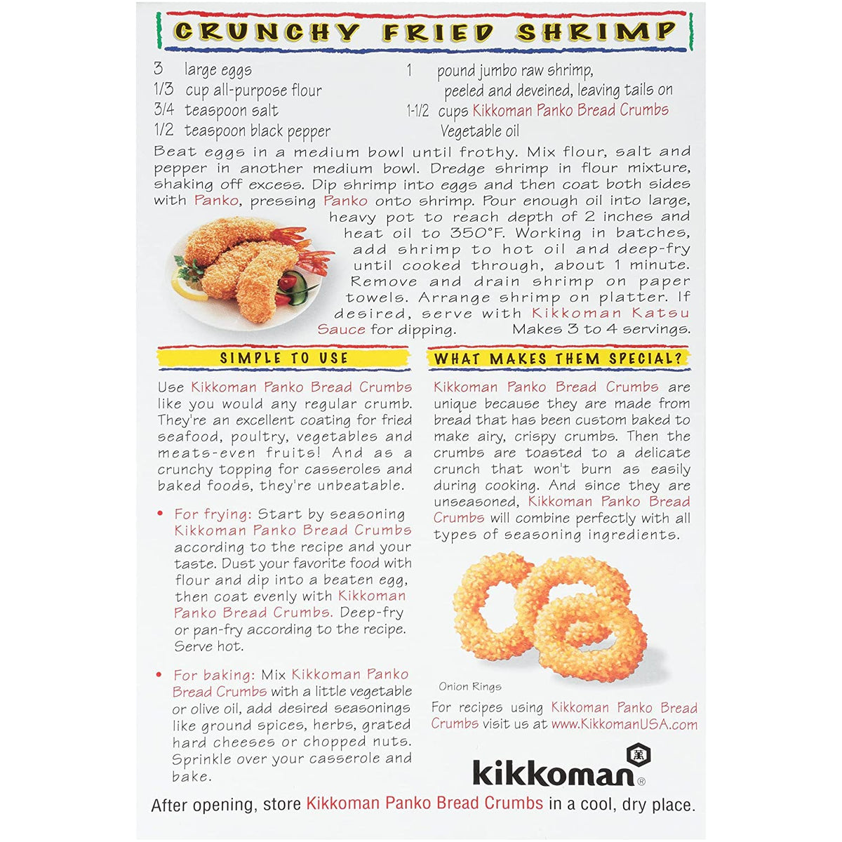 Kikkoman Panko Japanese Style Bread Crumbs, 8 Oz Pack Of 2