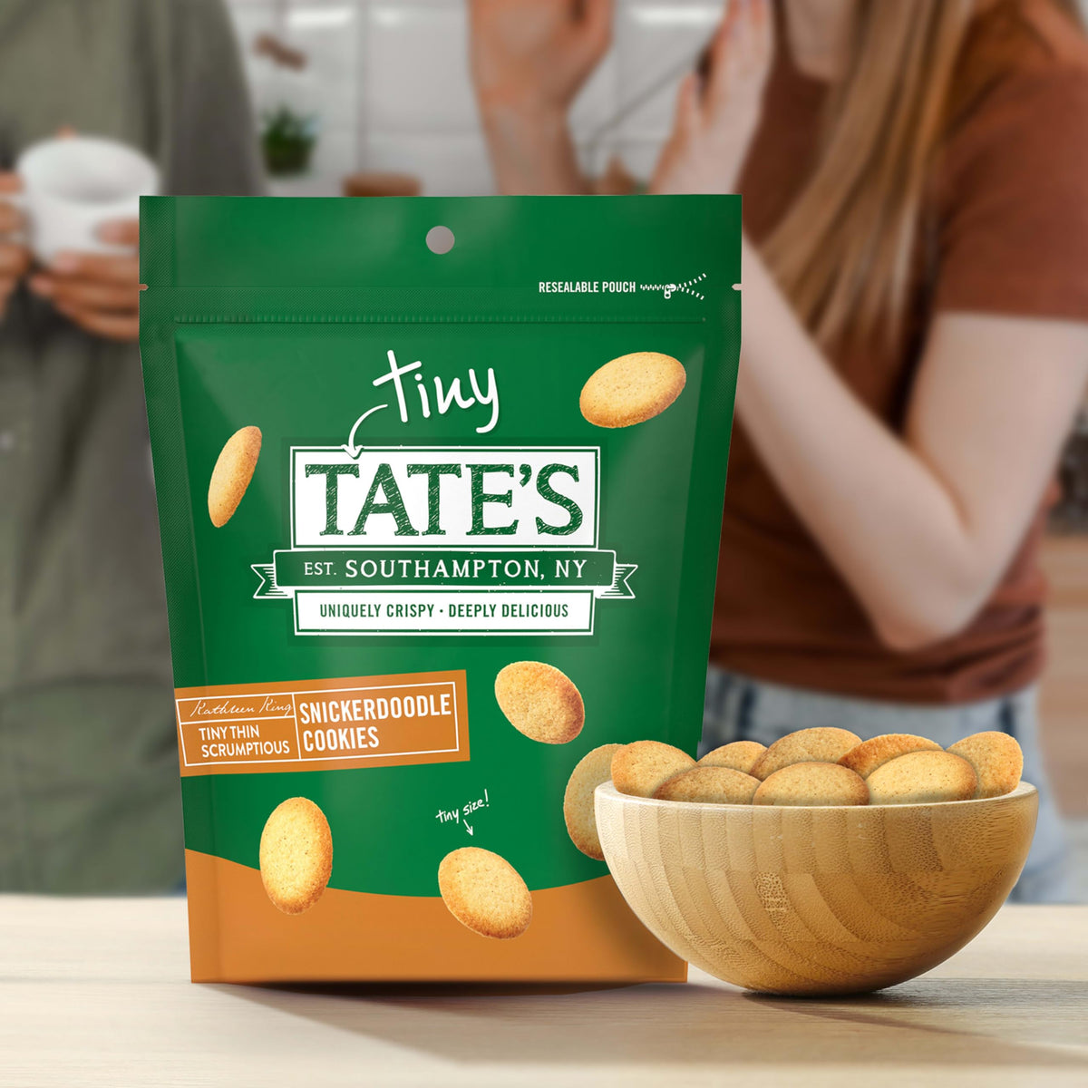 Tates Bake Shop Tiny Tates Variety Pack, Chocolate Chip & Snickerdoodle Cookies, 3-5.5 oz Bags