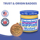 Herlochers Dipping Mustard - Pack of 2 | Sweet & Tangy Mustard Dip, 8 oz Jar | Gluten-Free, Salt-Free, Fat-Free | Perfect Pretze
