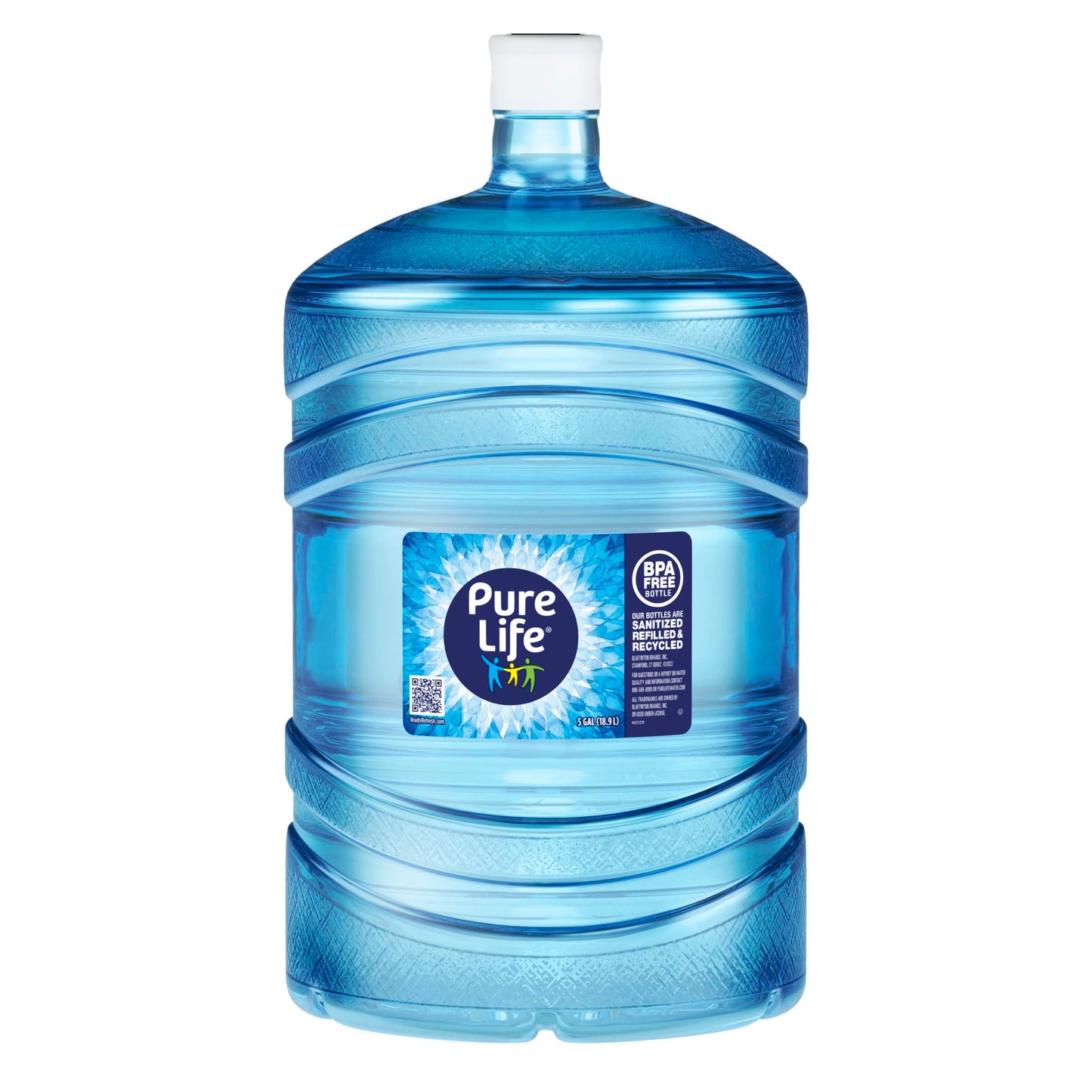 Pure Life® Purified Water - 3 Bottle Bundle, 5 Gallons Each, Plastic, 640 Fl Oz Total