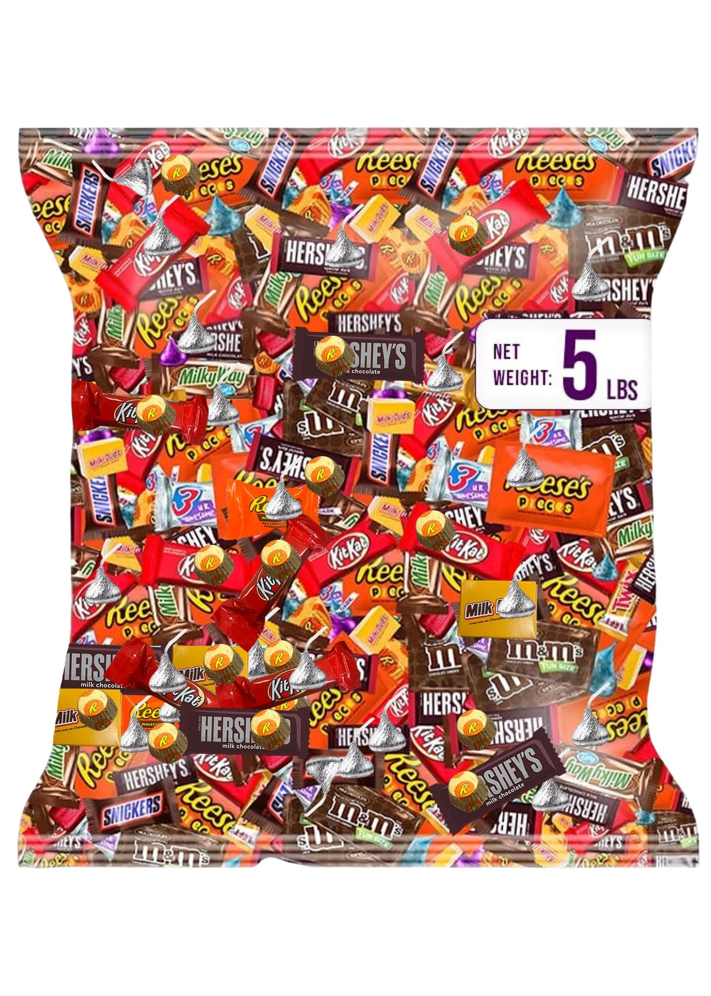 Munchbox Chocolate Assorted Bulk Candy Variety Pack - 5 LB Milk & Dark Chocolates