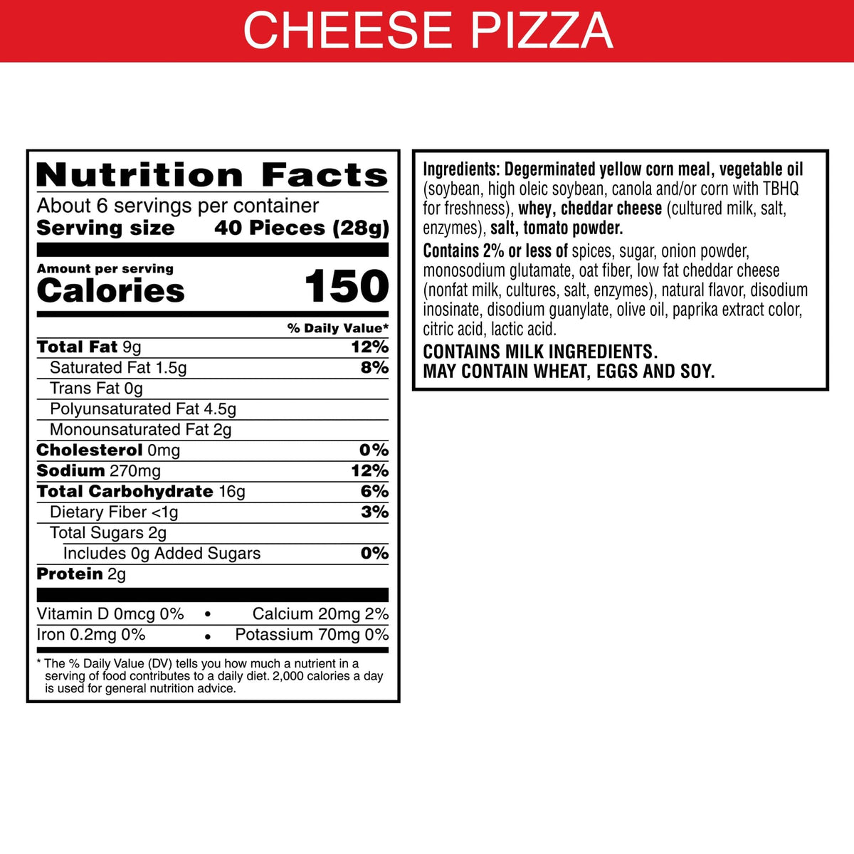 Cheez-It Puff d Cheesy Baked Snacks, Puffed Crackers, Lunch Snacks, Cheese Pizza (6 Bags)