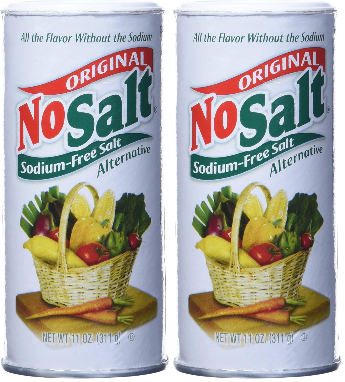 NoSalt Original Sodium-Free Salt Alternative, 11 oz (Pack of 2)