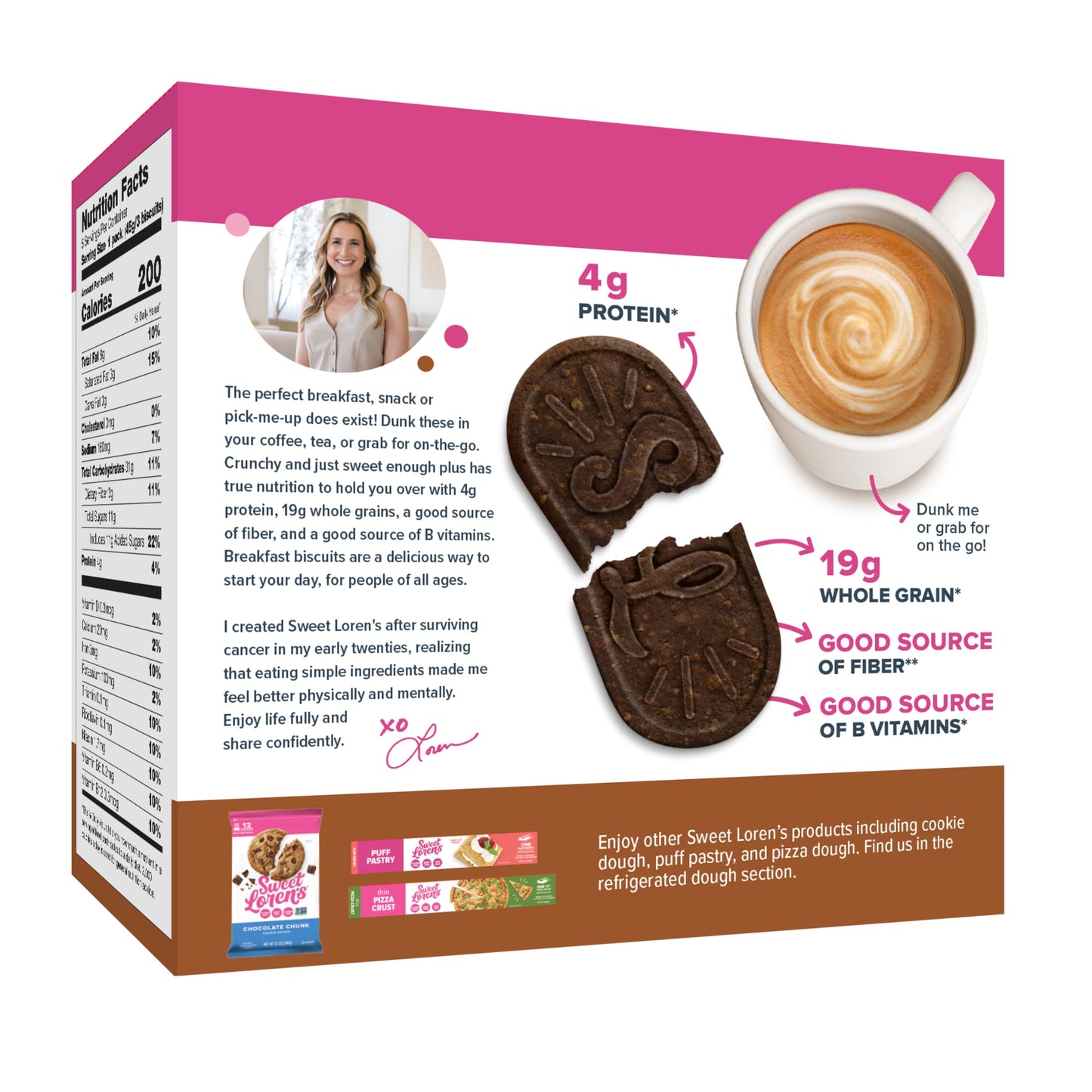Sweet Lorens Gluten Free & Vegan Chocolate Breakfast Biscuits