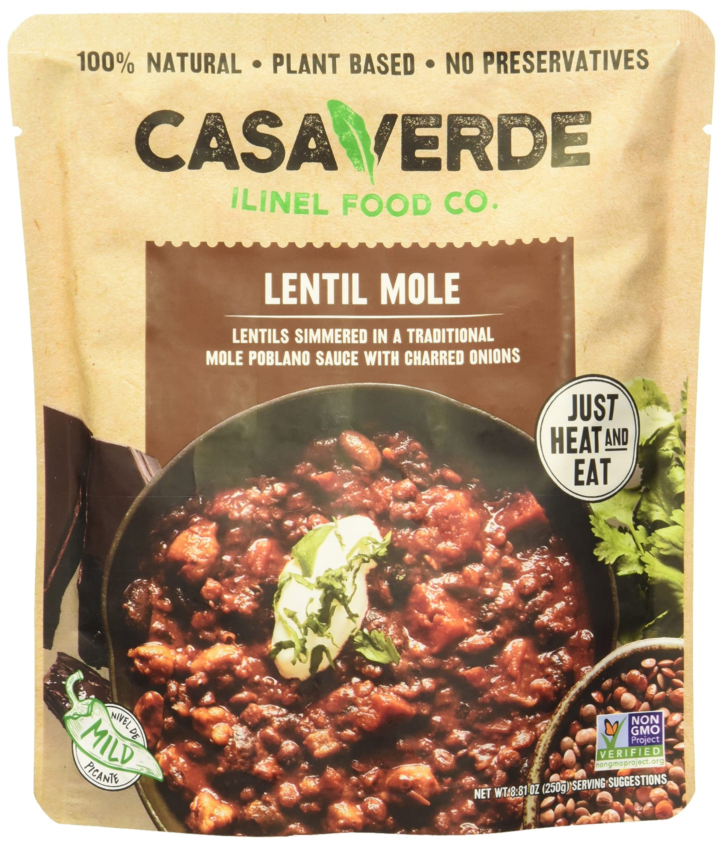 Casa Verde - Lentil Mole - Case Of 6-8.81 Ounces