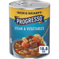 Progresso Rich & Hearty  Steak & Vegetables Canned Soup  Gluten Free  18.8 oz.