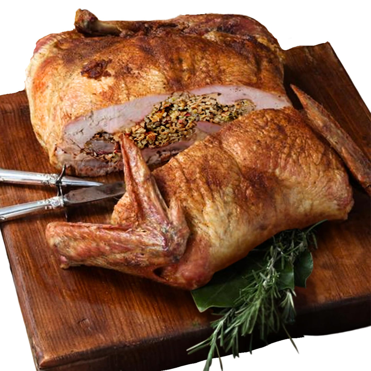 Creole Food Turducken (Chicken Sausage Stuffing, 14lb) - Gourmet Stuffed Poultry Delight - Pre-Seasoned and Ready for Cooking to