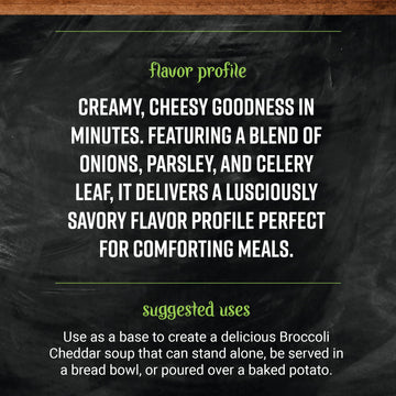 Frontier Broccoli Cheddar Soup Mix Pouch, 4.59 Ounce