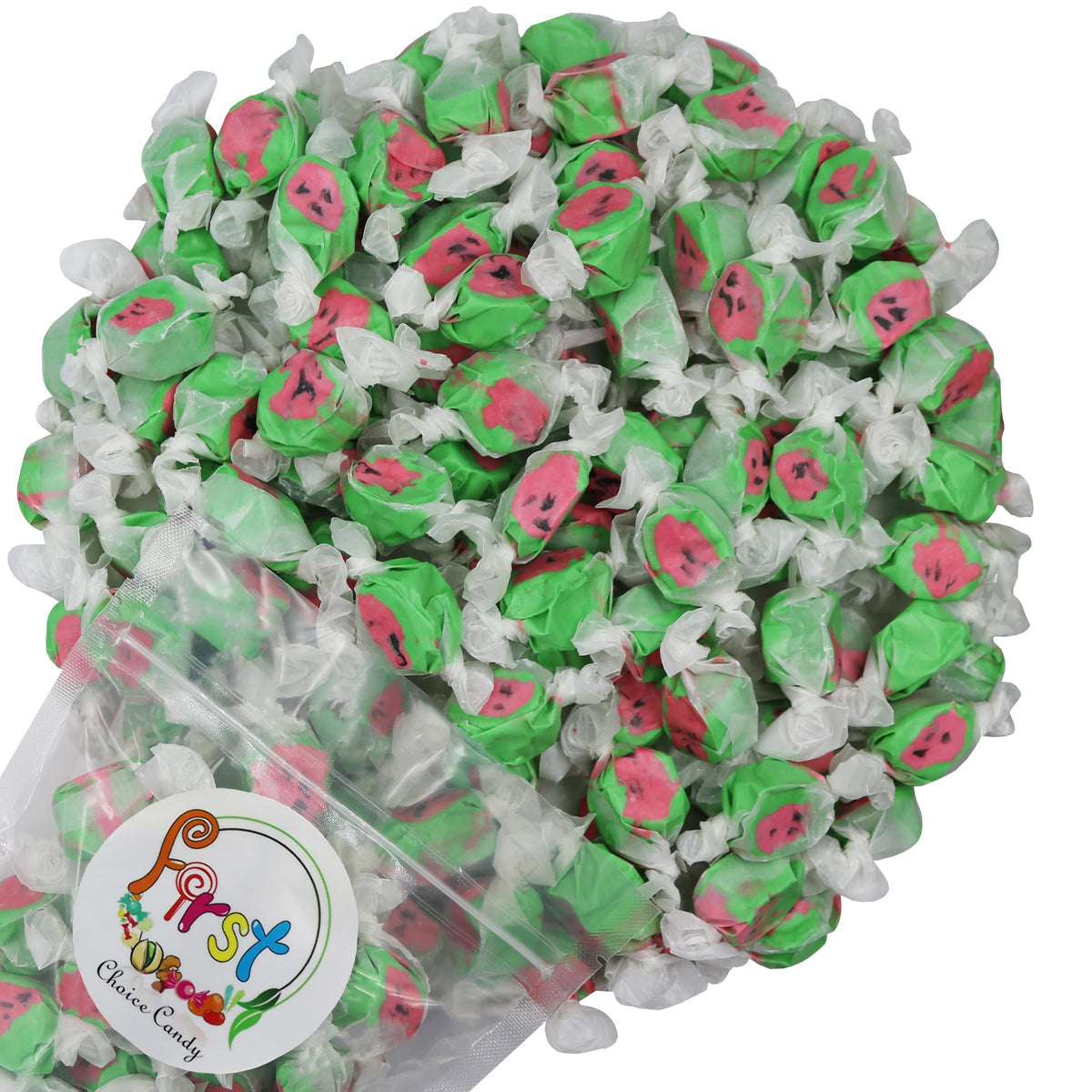 All Flavor Gourmet Saltwater Taffy (Watermelon, 1 Lb)