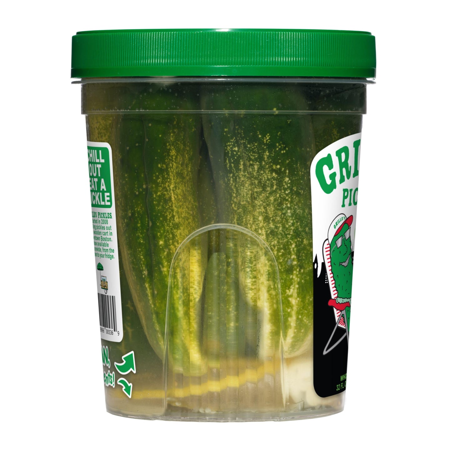 Grillos Pickles Half Sour Whole Pickles, 32 Fl oZ