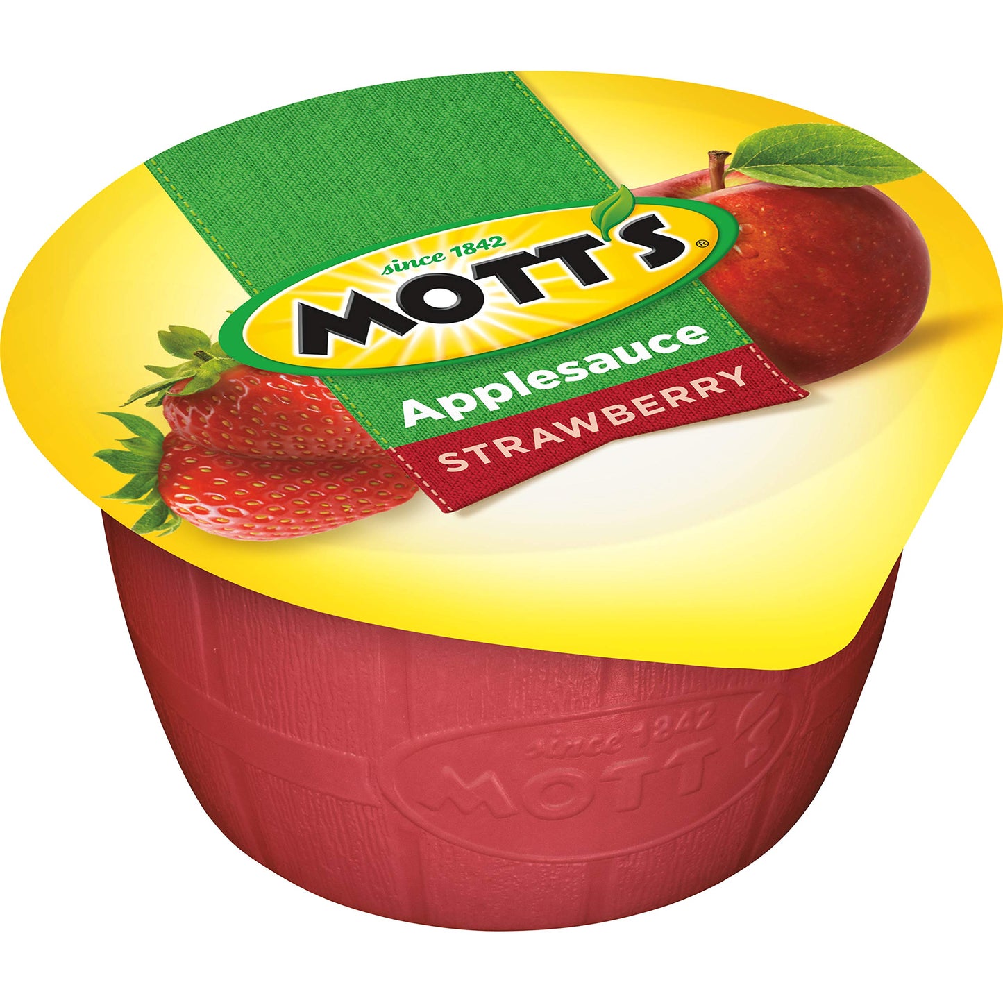 Motts Strawberry Applesauce, 4 oz cups, 6 count