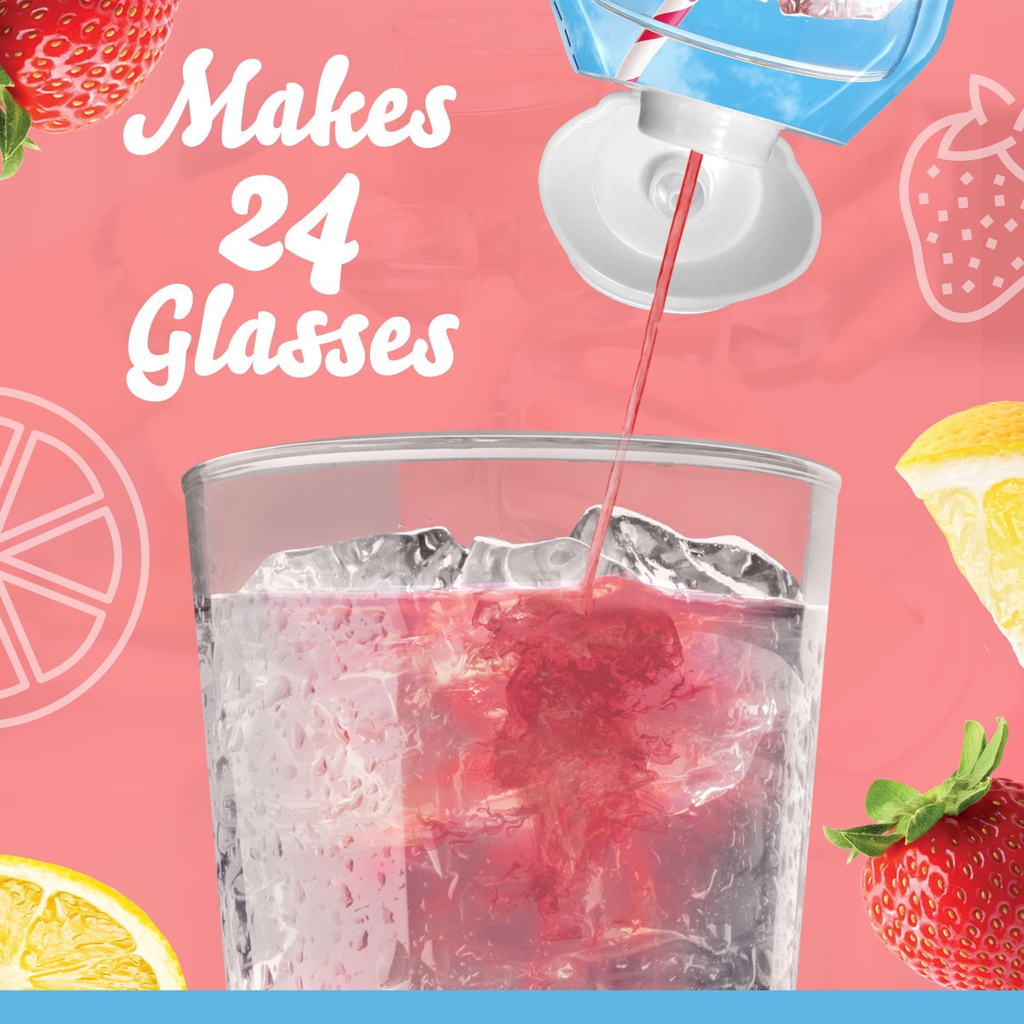 Crystal Light Liquid Strawberry Lemonade Naturally Flavored Drink Mix, 1.62 Fl Oz Bottle