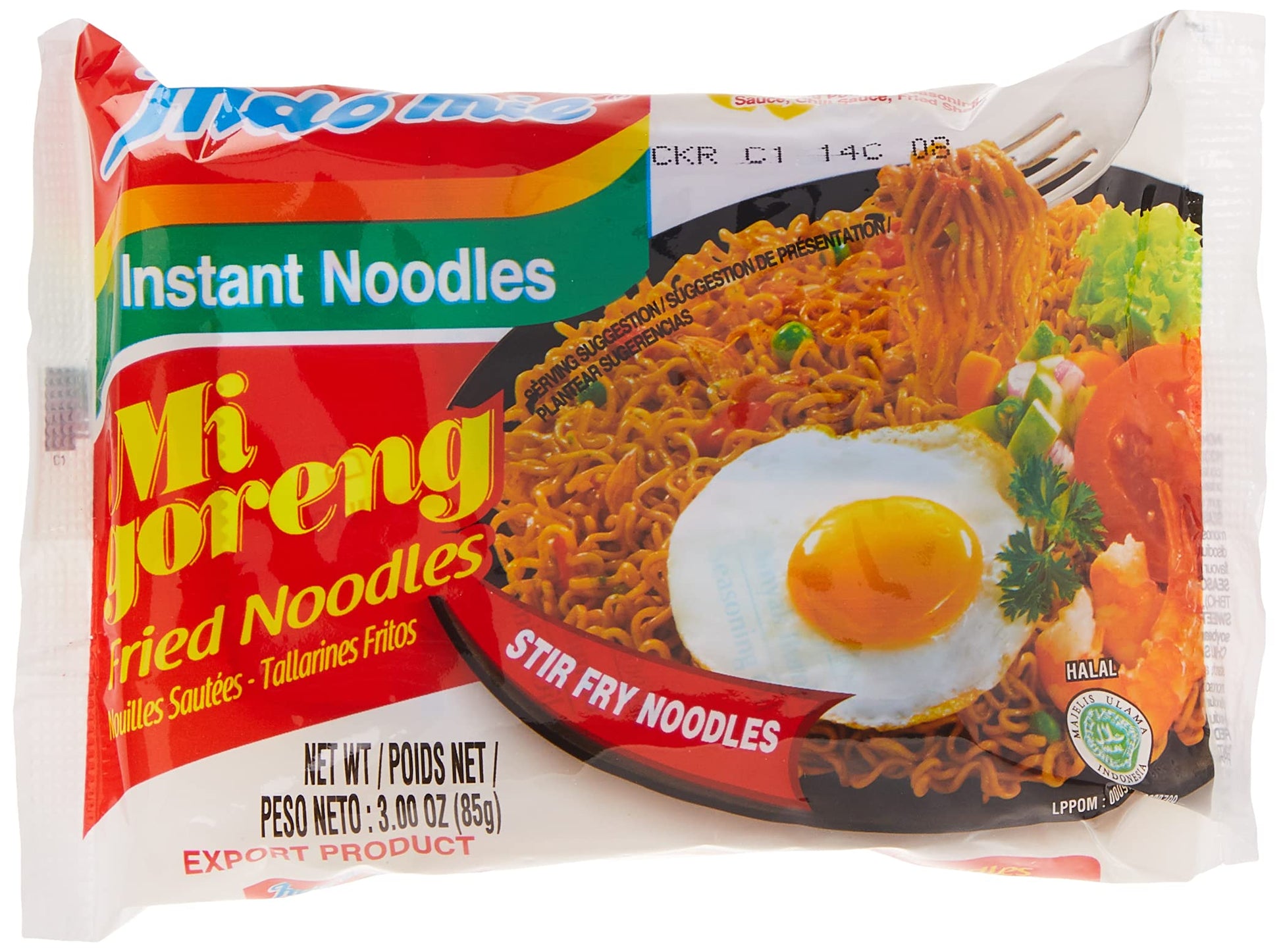 Indomie Mi Goreng Instant Stir Fry Noodles, Halal Certified, Original Flavor (Pack Of 30)