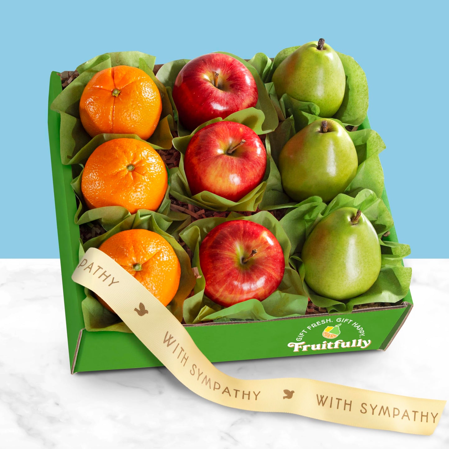 A Gift Inside Sympathy Fruitful Trio Deluxe Fruit Gift