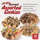 Scottos Cookies Assorted Chocolate Chip Cookies - Pack of 18, 8.5 x 8.5 x 2.3 inches, Gourmet Birthday   with Rainbow Sprinkles