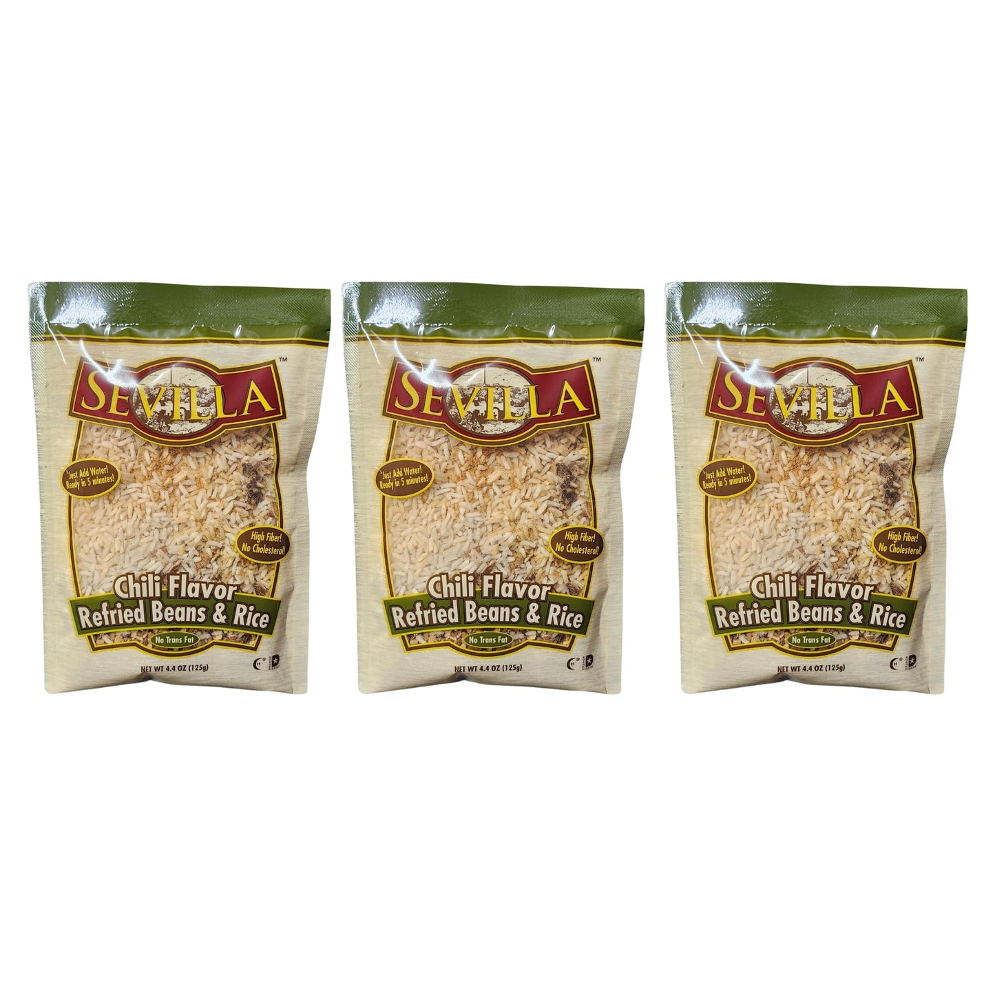 Refried Beans & Rice (3 Pack, Chili Flavor)