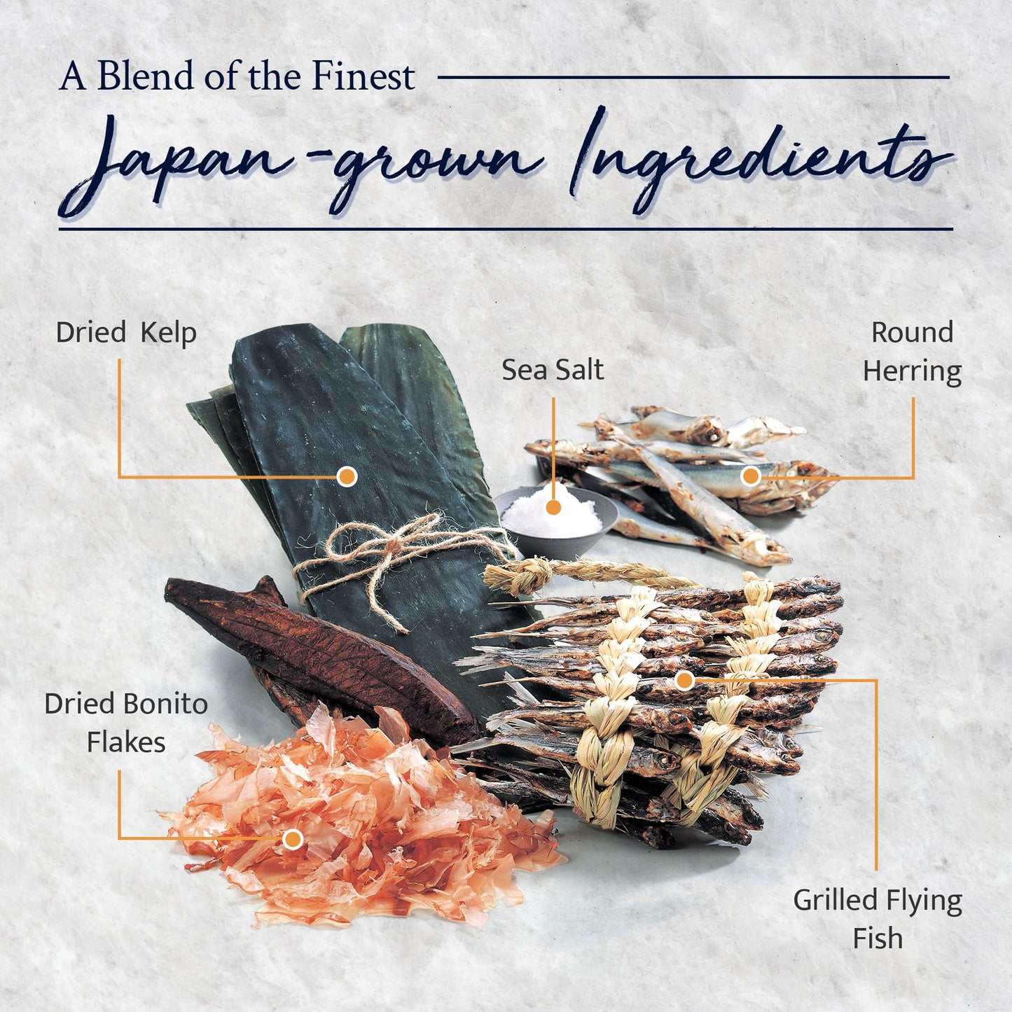 Kayanoya Dashi, Original Dashi Stock Powder, Dashi Powder with Superb Flavor from Bonito Flakes, Round Herring, Grilled Flying F