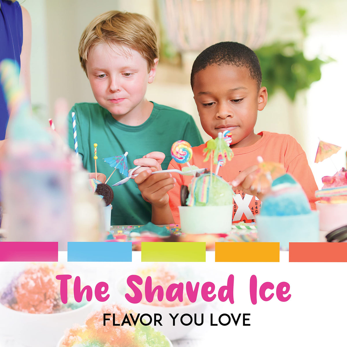 Hawaiian Shaved Ice Syrup 6 Pack - 32 Fl Oz Quarts, Multicolor