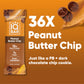 IQBAR Plant Protein Bars - Peanut Butter Chip - Gluten Free, Vegan - 12 Count (Pack of 3) - Low Carb, High Fiber, Low Sugar Snacks