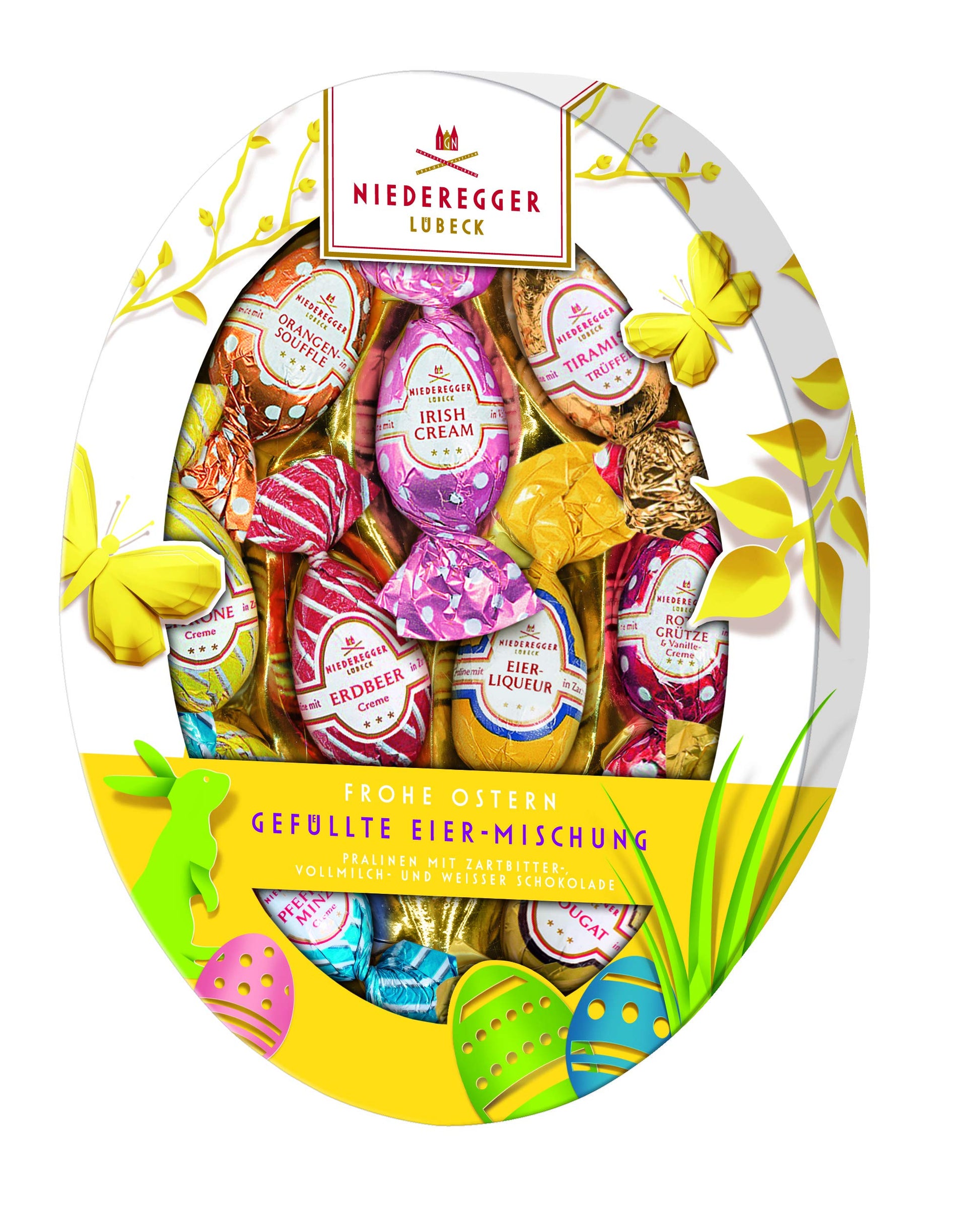 Niederegger Marzipan Eggs - Oval Easter Egg Package - 150 g / 5.3 oz - Small Size