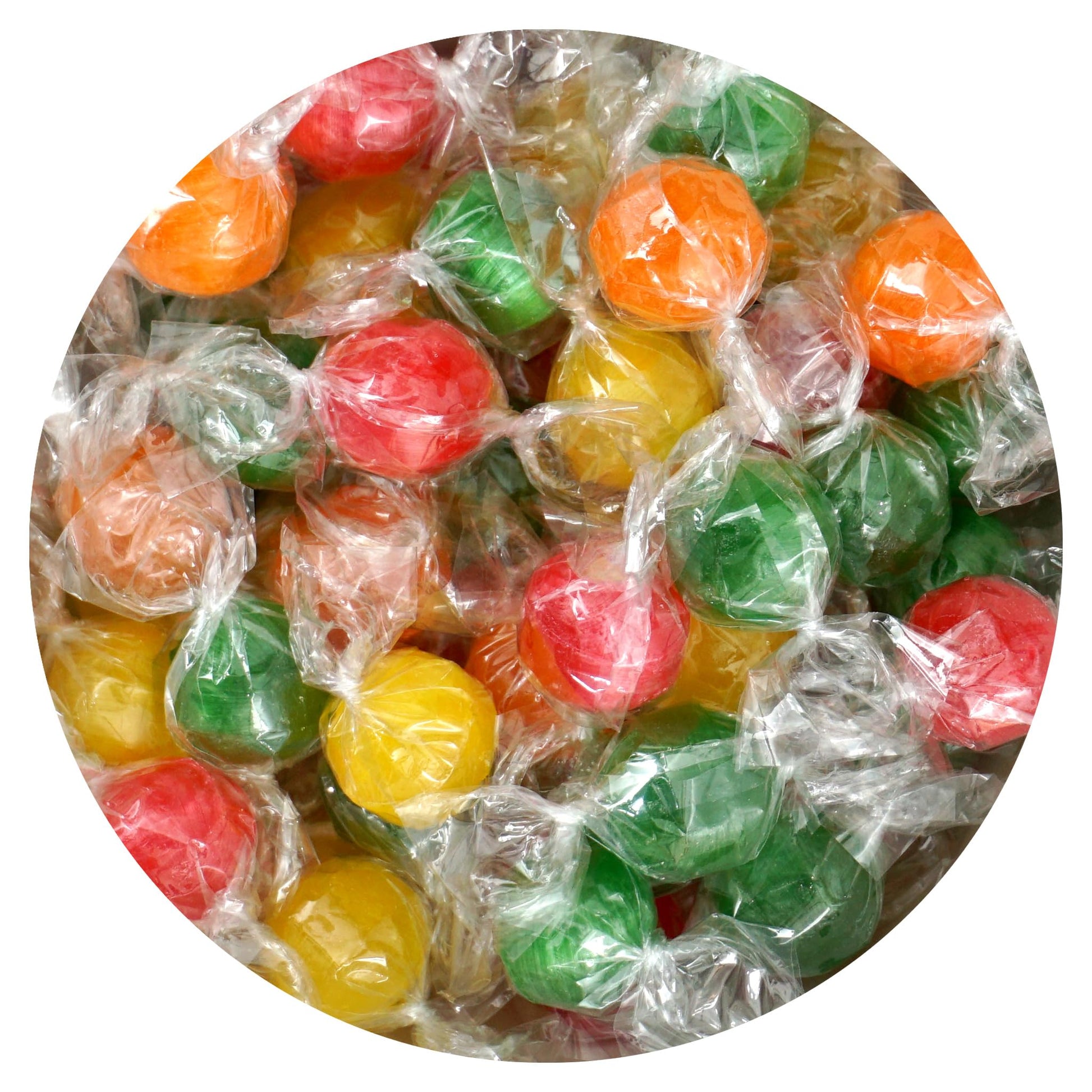 Assorted Sour Candy Balls, 2 Pound Bulk Candy (Approx. 150 pcs.), Individually Wrapped Old Fashioned Hard Candy, Fruit Balls Can