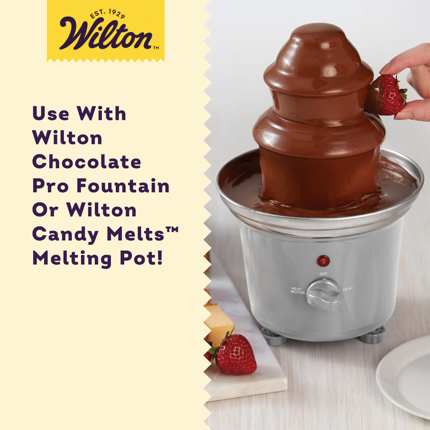Wilton Chocolate Pro Melting Wafers Bundle, Easy-to-Use Fountain & Fondue Chocolate, Smooth Flowing & Quick Melting for Dipping