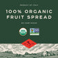 Bionaturae Organic Bilberry Fruit Spread - Jelly Organic, Non-Gmo, Usda Certified, No Sugar Added, No Preservatives, Organic Fru