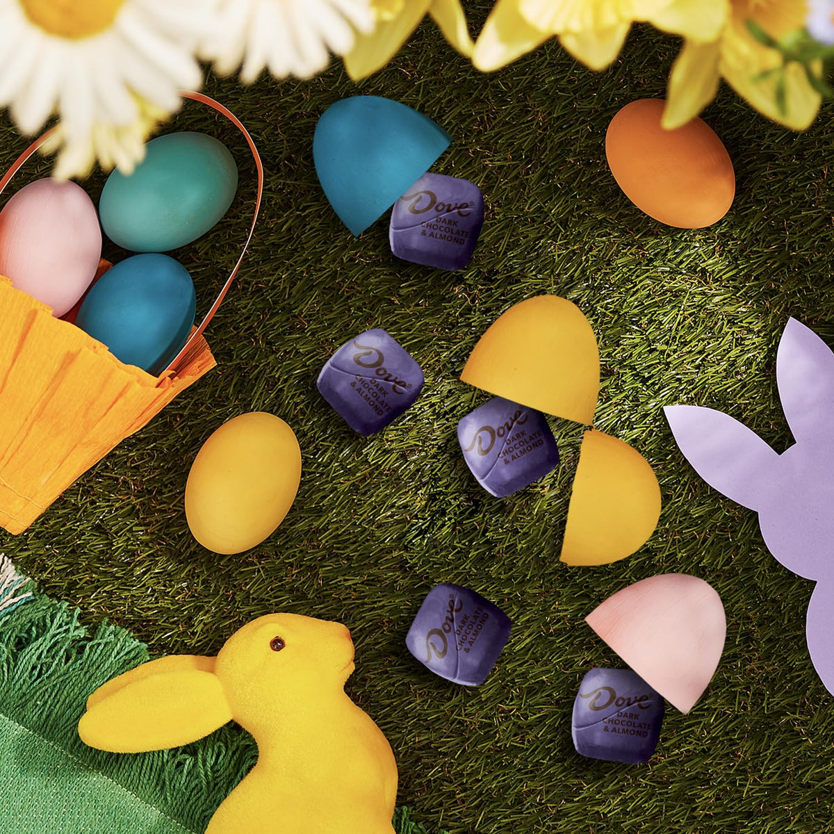 Dove Promises Dark Chocolate Almond Easter Candy - 6.74 Oz Bag (Pack Of 8)