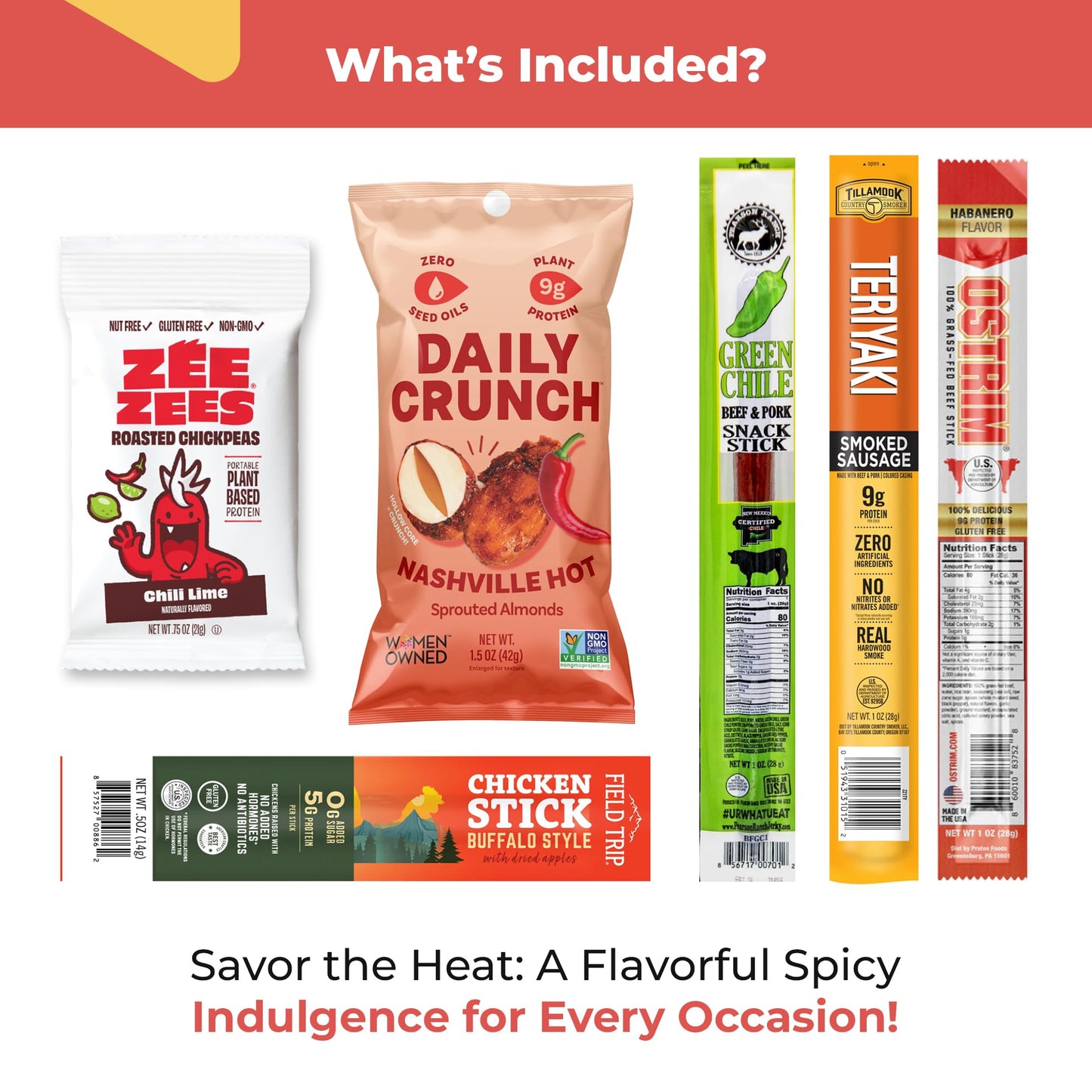 Spicy Jerky & Nuts Gift For Men - Basket Stuffers For Adults Prefilled W Curated Exotic Beef Jerky - Premade Gift Bag For Dad, M