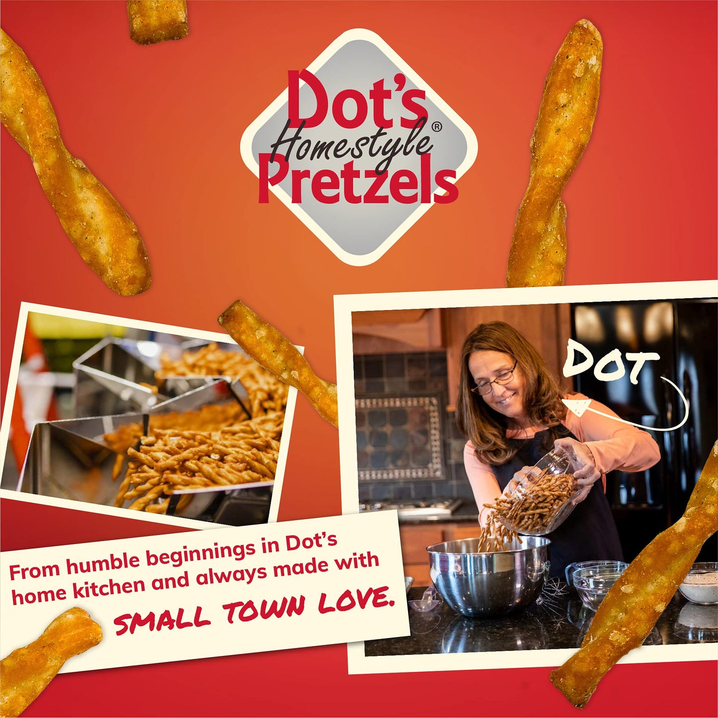 Dot'S Homestyle Pretzels 18 Ounce Family Size Original Seasoned Pretzel Twists (3 Pack)