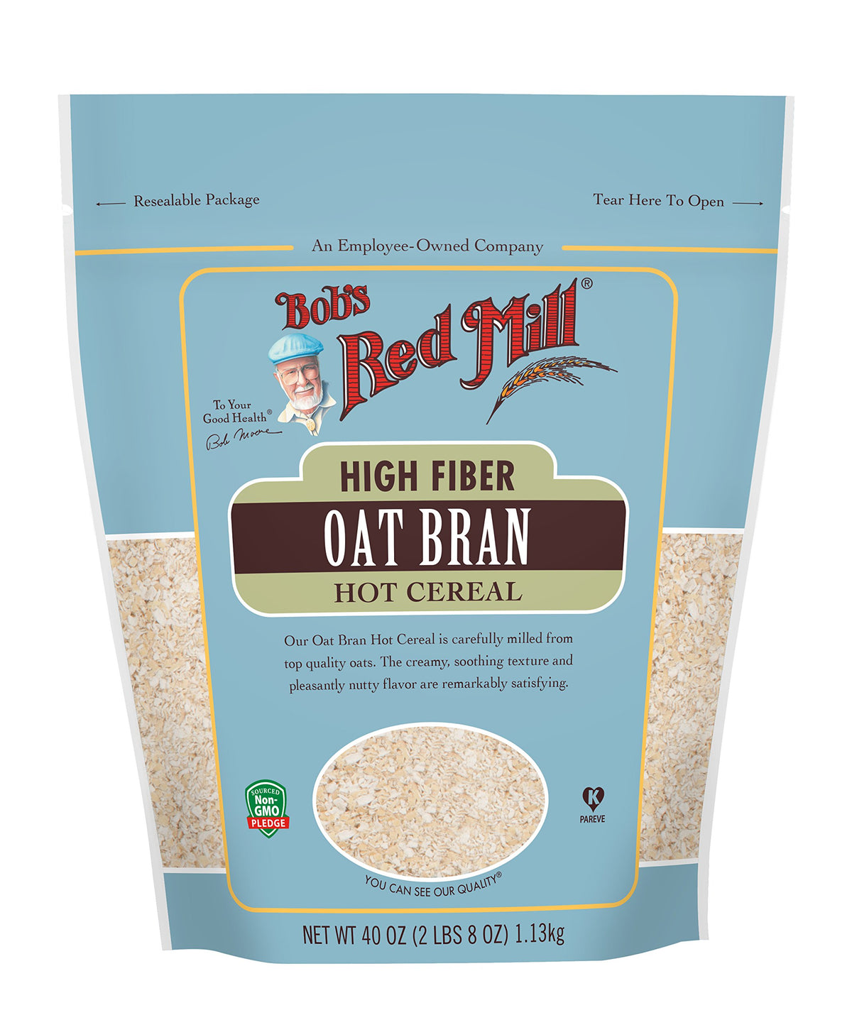 Bob'S Red Mill Oat Bran Hot Cereal 4-40 Oz Bags