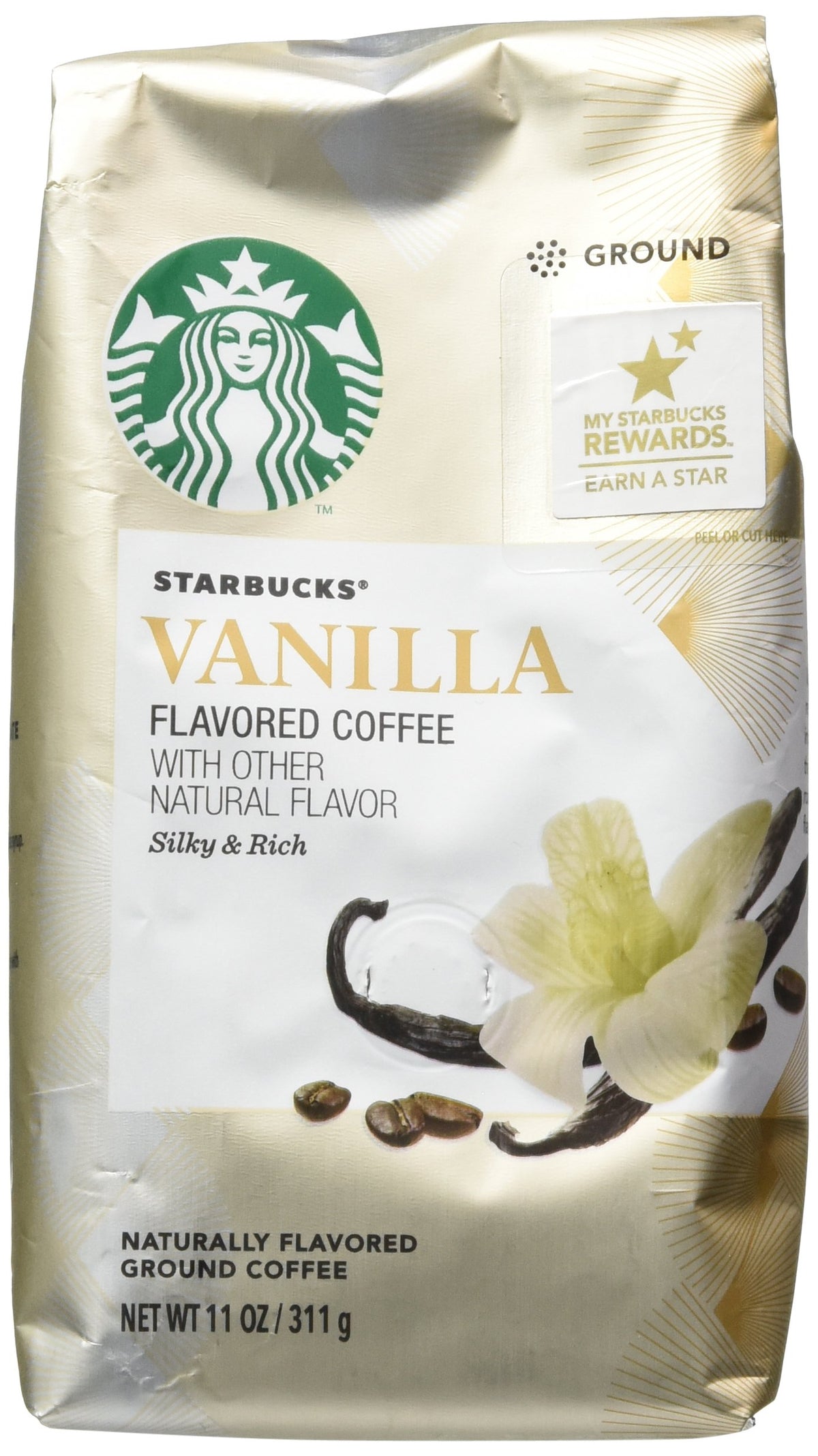 Starbucks Natural Fusions Vanilla Ground Coffee, 11 Ounce (Pack Of 2)