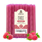 The Honey Jar Raspberry Flavored Honey Sticks - Pure Honey Straws For Tea, Coffee, Or A Healthy Treat - One Teaspoon Of Flavored