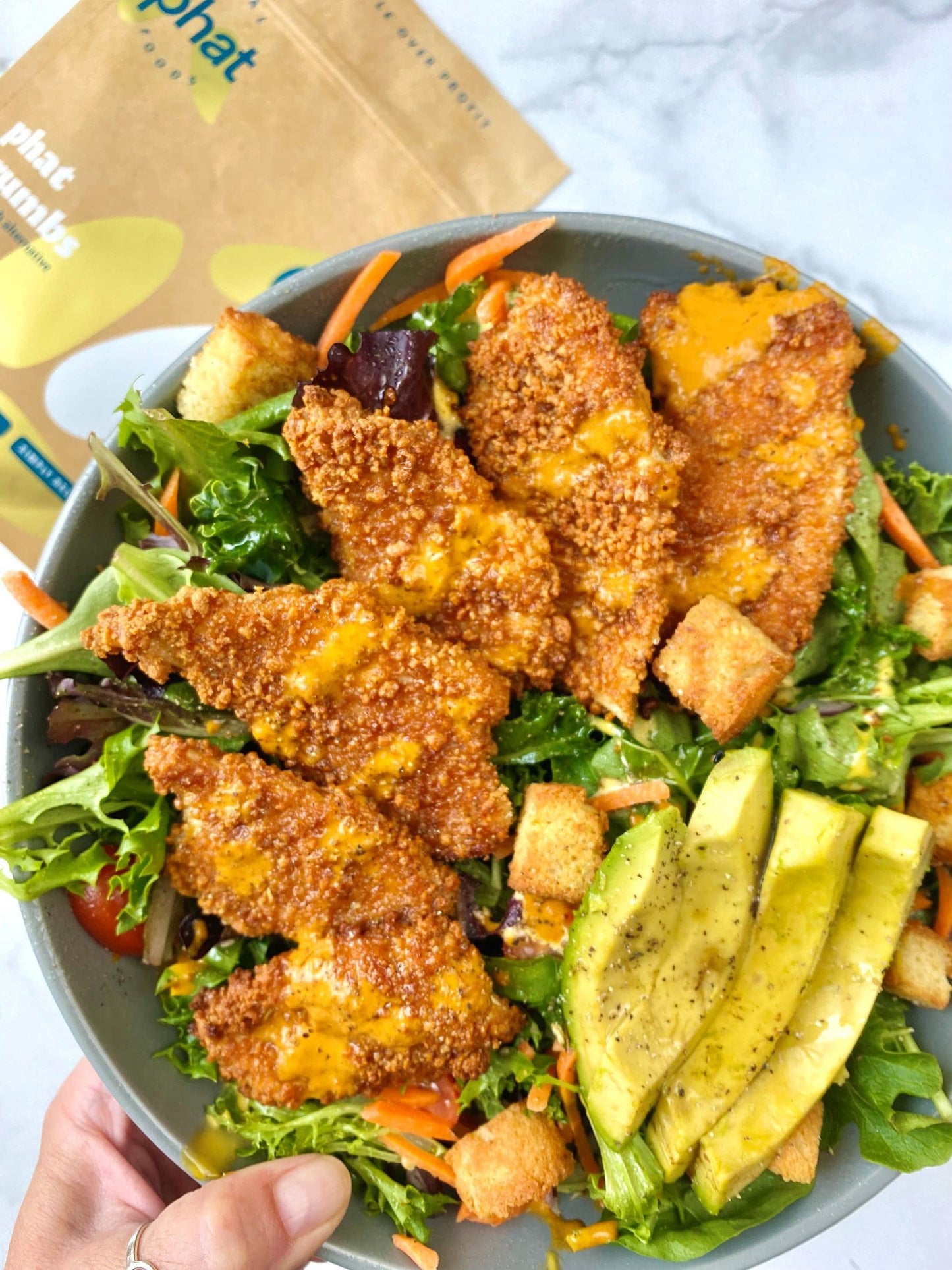 Real Phat Foods Keto Bread Crumbs - Gluten Free, 1 Net Carb, Paleo, 8 Ounces - Italian Flavor