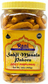 Rani Sabji Masala Pakoda (Plain Spicy Dumplings) 14oz (400g) PET Jar ~ All Natural | Vegan | No Preservatives | No Colors | Glut