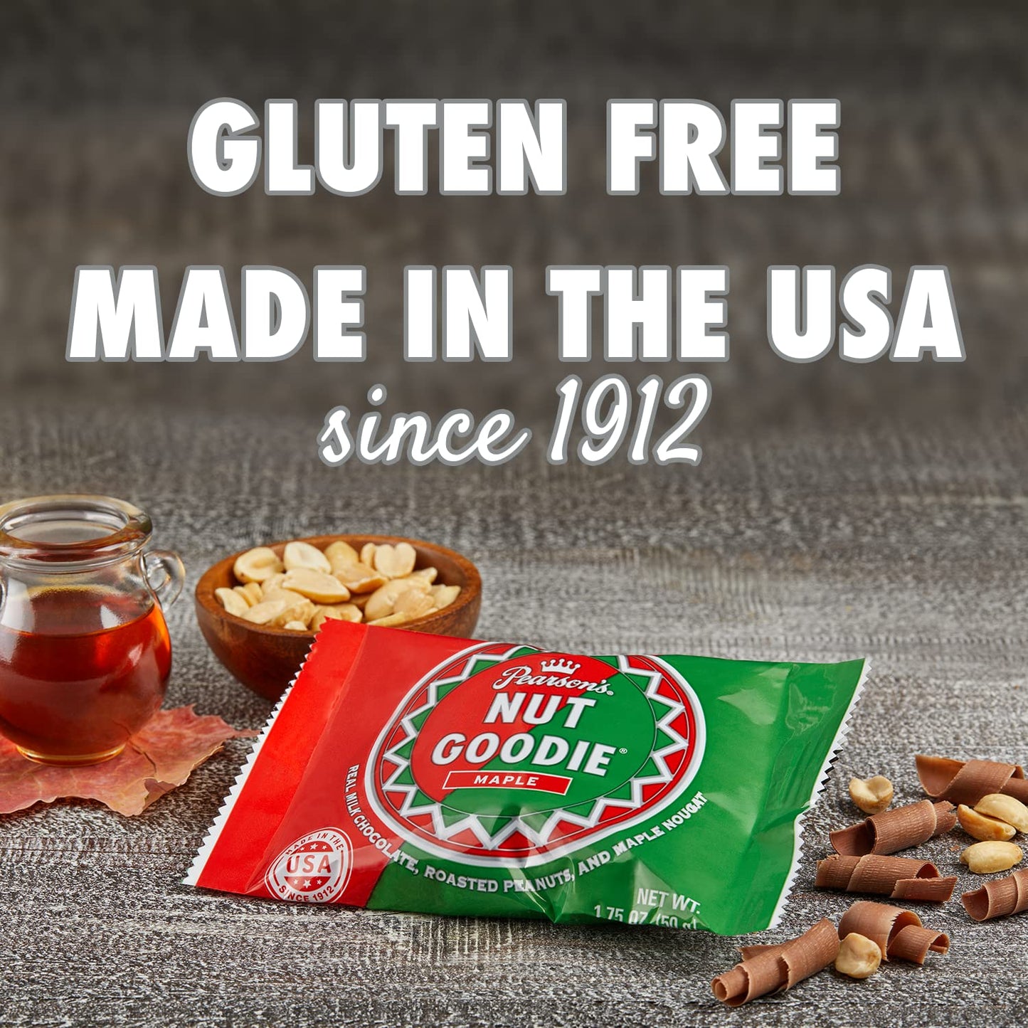 Pearson'S Nut Goodie Cluster Bar  Roasted Peanuts, Real Milk Chocolate, And Maple Nougat  Pack Of 24  Individually Wrapped