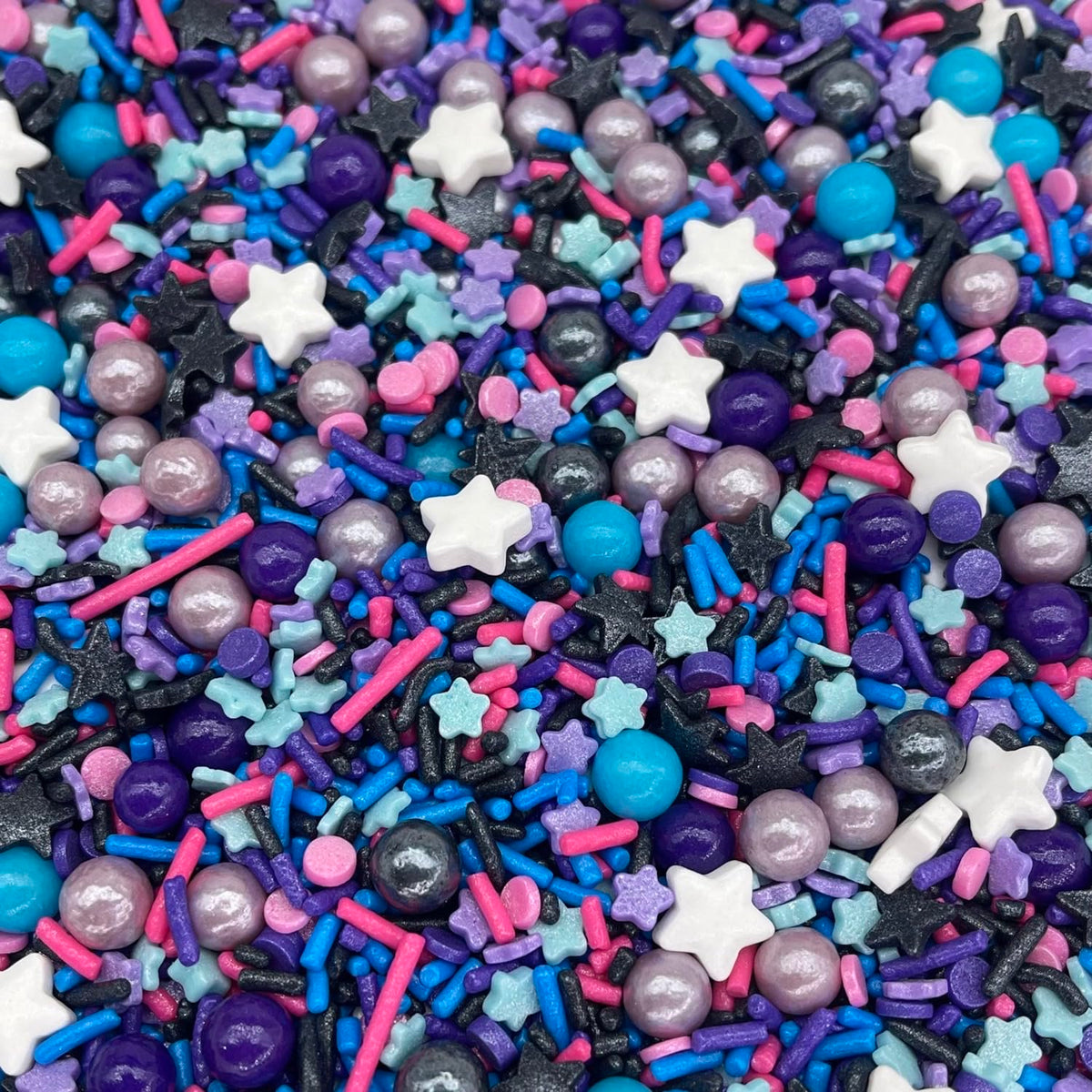 Galaxy Sprinkles | 8 Ounces | Star Sprinkles | Jimmies | Manvscakes