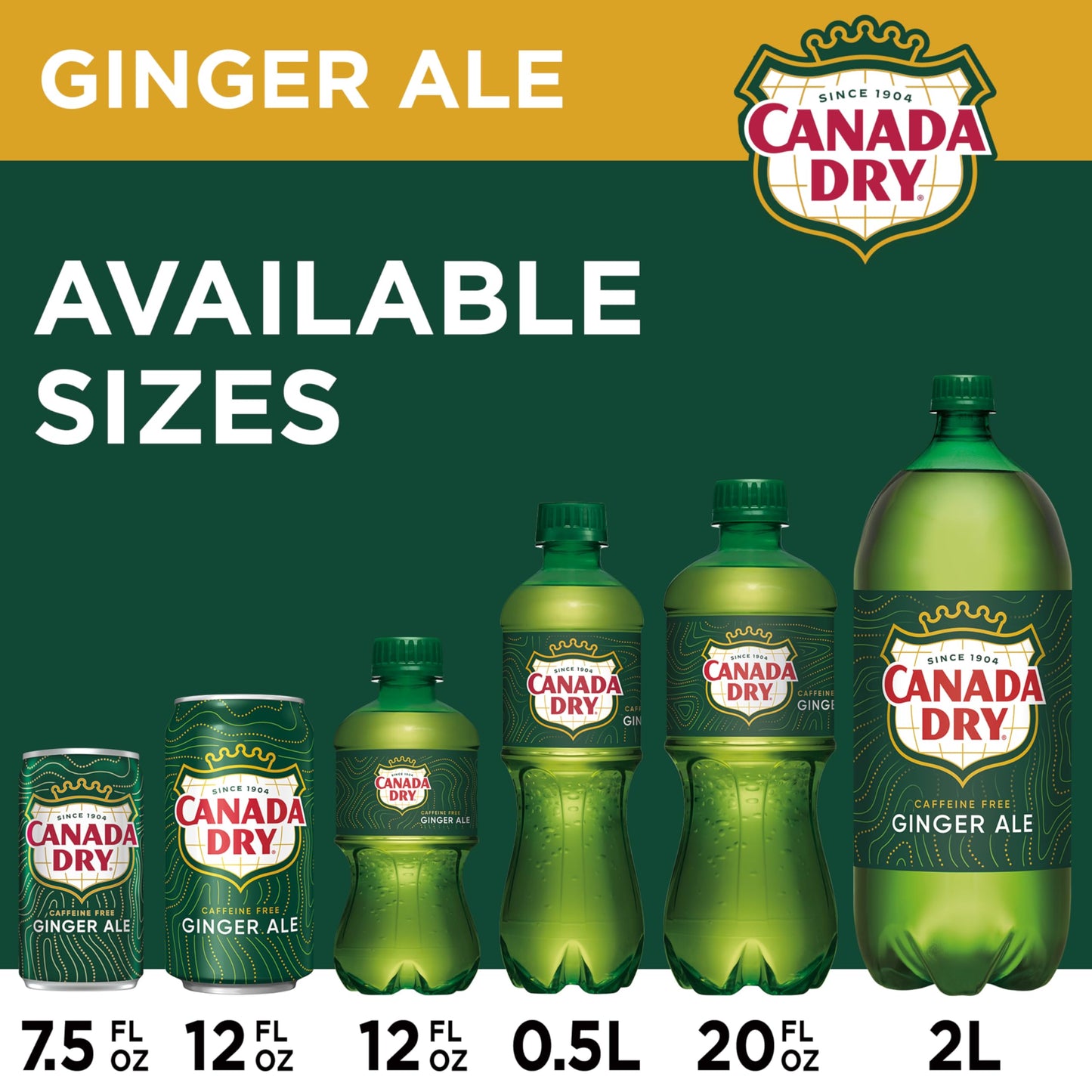Canada Dry Ginger Ale Soda - 12 fl oz Cans, 12 Pack, Model 078000152166